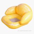 Personalización de la silla inflable de limón amarillo flotadores